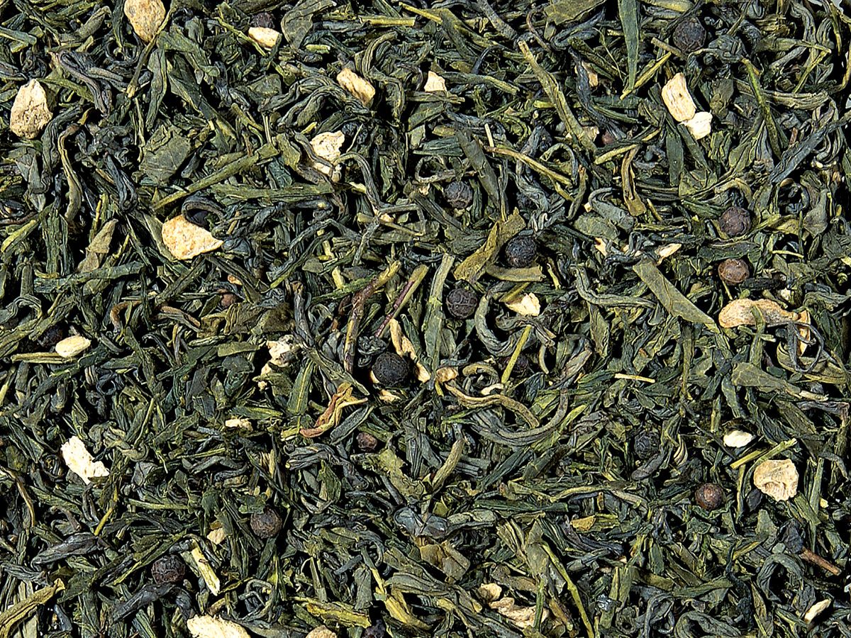 Miscela Di Tè Verde Zenzero Aromatizzato